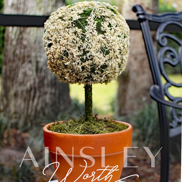 Flower Topiary Etsy