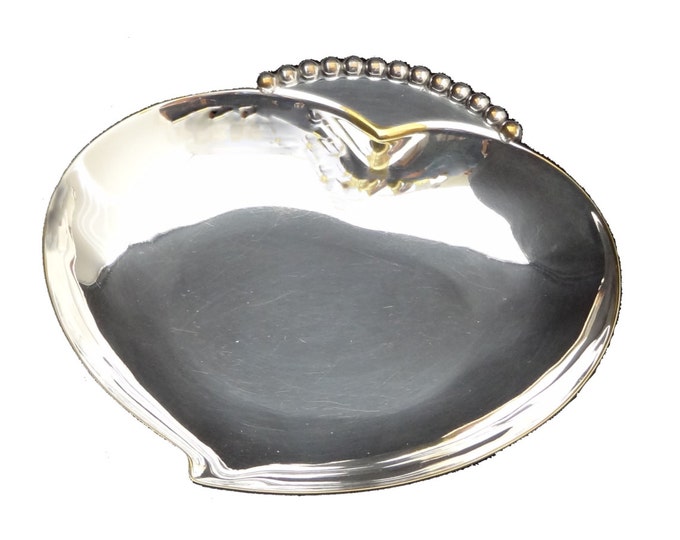 Silverplate Heart Shaped Candy Dish by Three Crowns Etsy