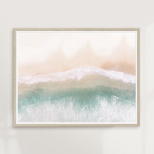 Sandy Shore | Landscape Photography, Tropical Beach, Ocean Sea Nautical, Boho Modern, Travel Art, Neutral Nature, Waves | PRINTABLE #P27