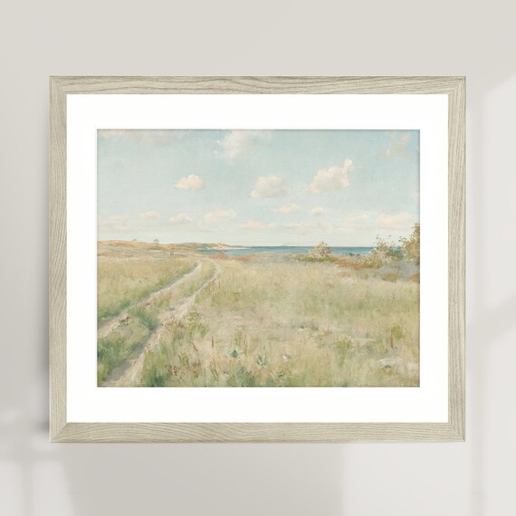 Vintage Print Farmhouse PRINTABLE Wall Art #264 Country Landscape Painting