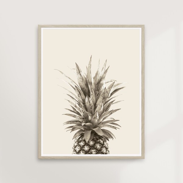 Aloha Pineapple | Tropical Photography, Travel Art, Vintage Wall Art, Boho Modern, Scandinavian, Minimalist, Hawaii Island | PRINTABLE #P05