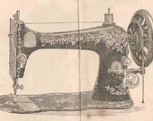 PDF Singer 1891 Fiddle Base Vibrating Shuttle VS Sewing Machine Manual for Treadle Hand Crank Instant Download Digital Downloadable