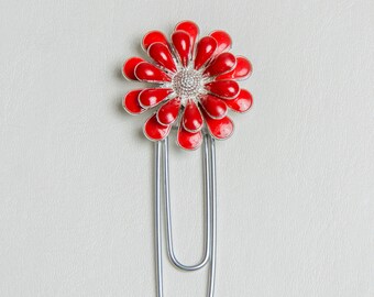 Gerber Daisies Bottle cap Planner Clips Bookmarkers Set of Four Gerber Daisies Bottle cap Planner Clips Bookmarkers Set of Four