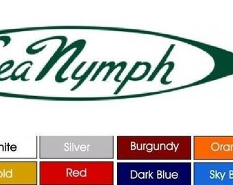 Decals Stickers 24/" x 5/" Choose Color Buy Now ! Viking Boat Yacht Pair 2