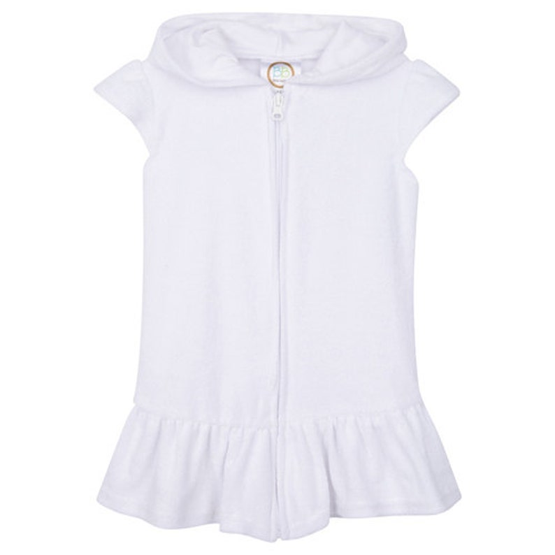 Monogram Girl's Terry cloth swim cover up Etsy