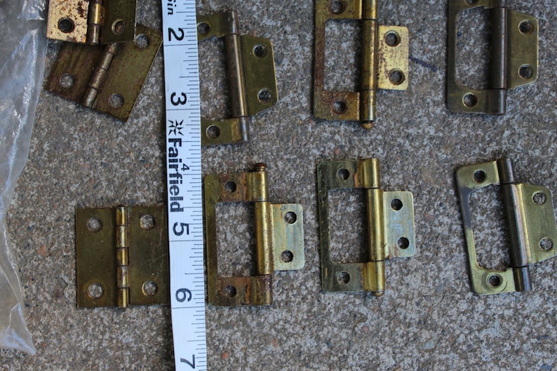 LOT parts hinges for vintage interior wood window shutters