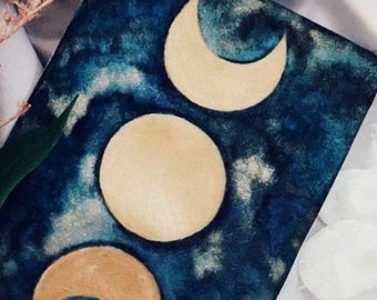 PRINT: Moon Phases | Moon Prints, Celestial Art, Watercolor Art, Mystical Art, Moon, Home Decor, Wall Decor, Wall Art