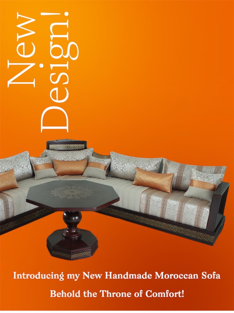 New premium Moroccan Sofa set majlis- Handmade image 1