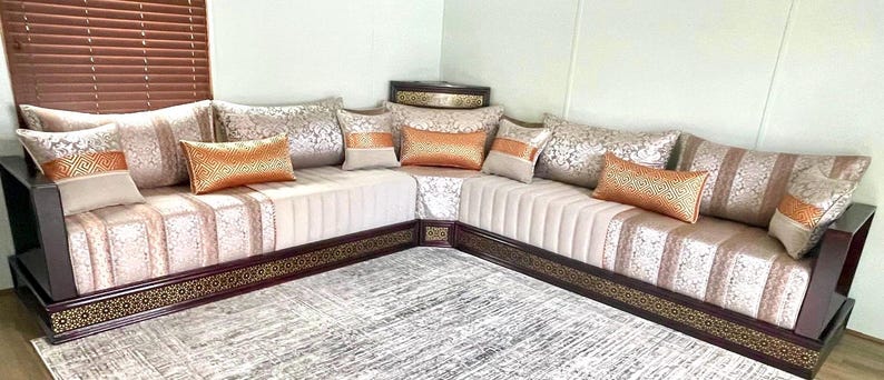 New premium Moroccan Sofa set majlis- Handmade image 6