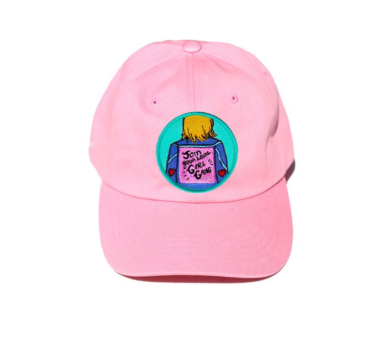 Feminist Girl Power Pink Embroidered Hat Join Your Local Etsy