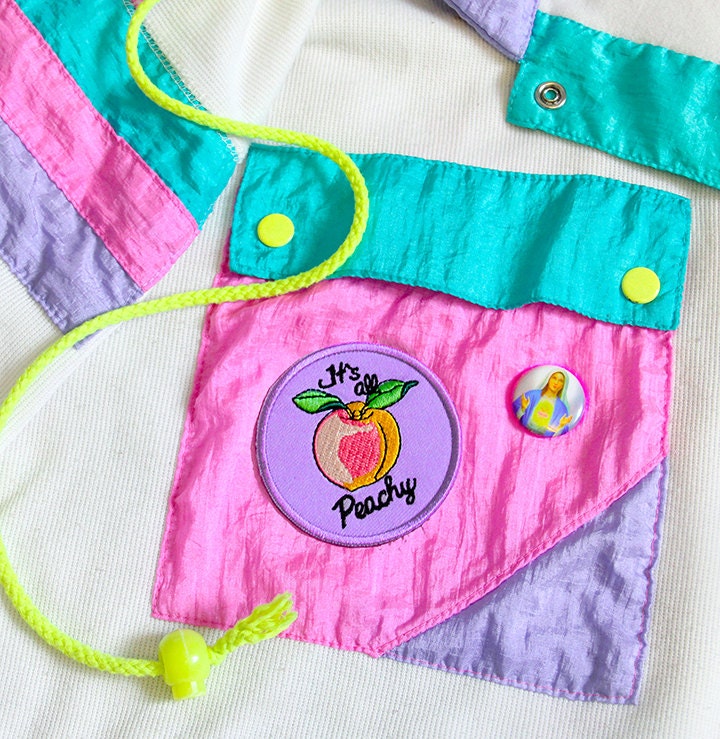 Its All Peachy! Embroidered Peach Patch, Fruit Patch, Iron On Patch, …