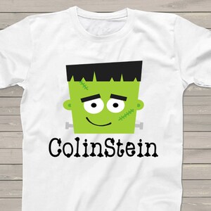 Halloween Frankenstein t-shirt matching family shirts Personalized tshirt fall fun party t-shirt boys girls pumpkin patch