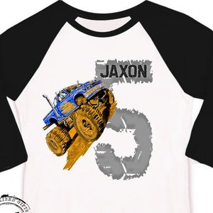 Monster Truck Birthday Shirt, gift for kids