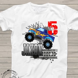 Monster Truck Birthday shirt, kids birthday shirt
