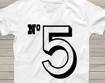 5th Birthday shirt for kids, milestone bday shirts, personalized t-shirt with any number, tshirt for boys, girls, pregnancy announcement