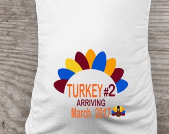 Thanksgiving Maternity shirt, turkey shirt, Thanksgiving baby announcement