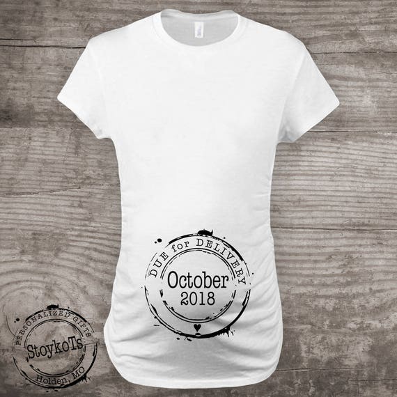 Due date shirts pregnancy announcement Il_570xn