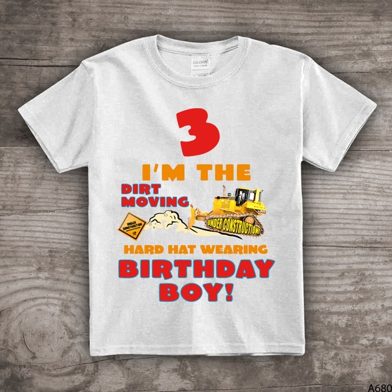 3rd birthday shirt third construction 