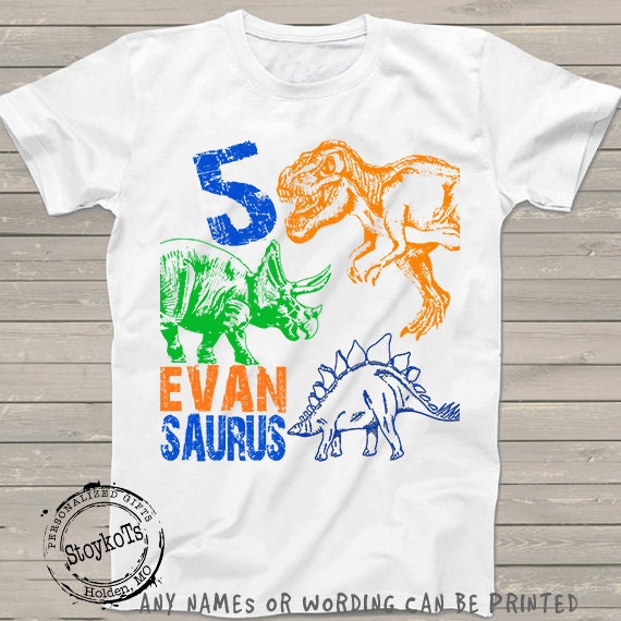 Dinosaur birthday shirt, dinosaur shirt gift for kids Il_570xn