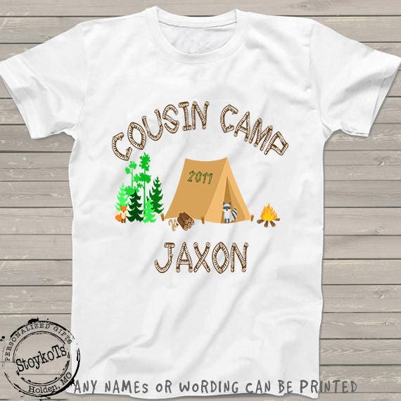 Cousin Camp Shirts Birthday Camping 