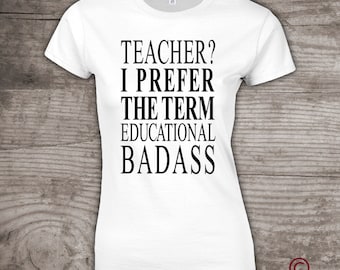 Camiseta de maestro para maestros, regalo divertido para maestros, tops y camisetas personalizados novedad, ropa para adultos Ideas de regalos de vacaciones para maestros