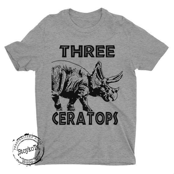 Triceratops birthday shirt Il_570xn