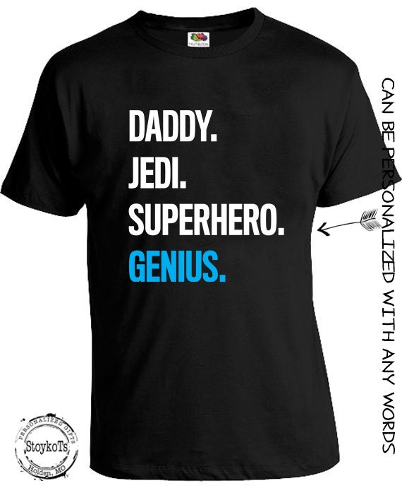 Shirts for Daddy, superhero, any wording, Fathers Day shirts for men dad Grandpa New Dad to be Pregnancy Announcement gift for him T-Shirt Il_570xn