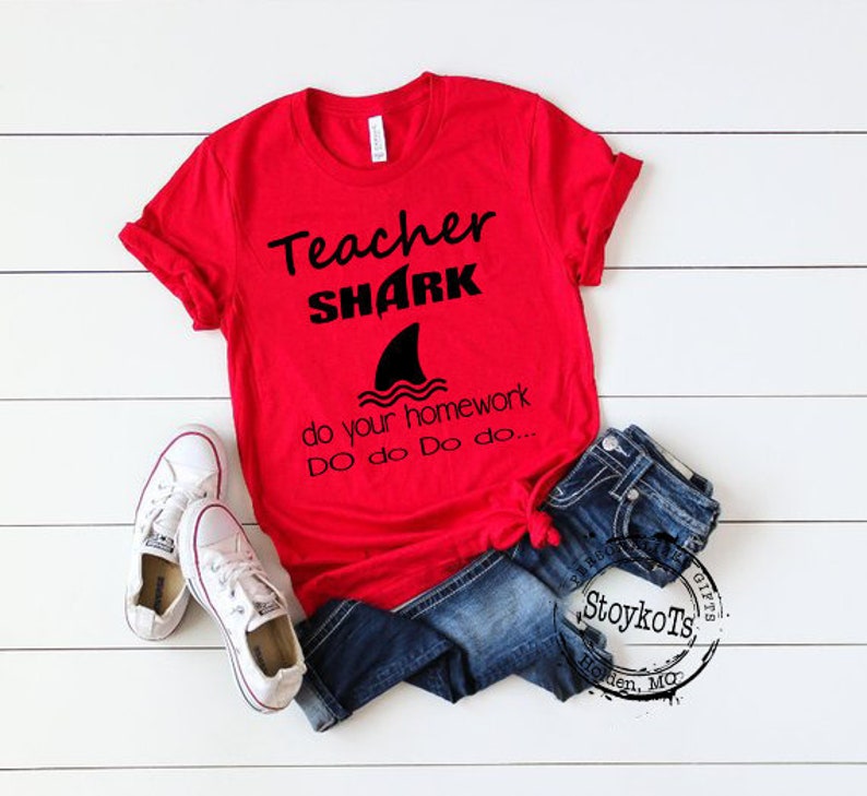 Teacher shark shirt image 1