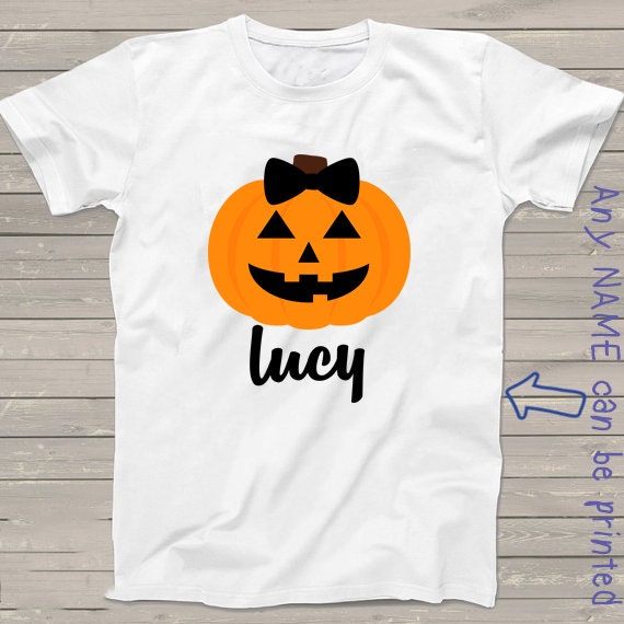 Halloween shirts for kids, boys, girls, Personalized pumpkin shirt, fall gifts for kids fun party tshirt pumpkin patch matching family tee Il_570xn