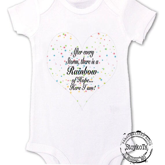 rainbow baby onsies