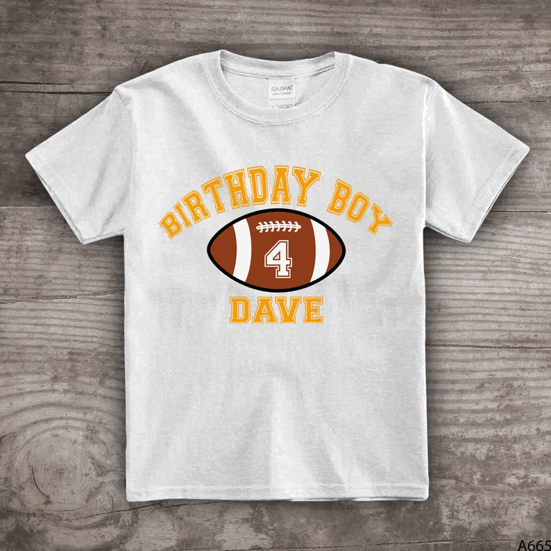 Football shirt for kids birthday t-shirt Big Brother Boys Girls Sports themed tops & tees touchdown kids youth Daddy and Me a665 image 1