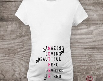 Maternity shirt for new mom, Mothers Day, personalized tshirt womens new baby, pregnancy announcement t-shirt, gift ideas