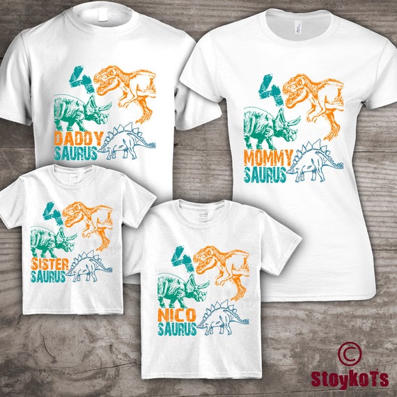 matching family dinosaur shirts
