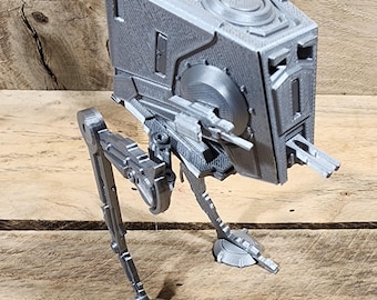 Fun for all &quot; Snap-Fit 3D Printed AT-ST Walker model kit from the movies star wars. roughly 5 inches tall. Not assembled