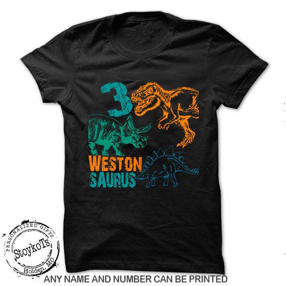 Dinosaur shirt gift for kids dinosaur birthday party Il_570xn