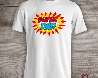 Superdad t-shirt, fathers day gifts shirt future dad Superhero t-shirts Daddy and me Personalized t-shirts for dad to be new dad