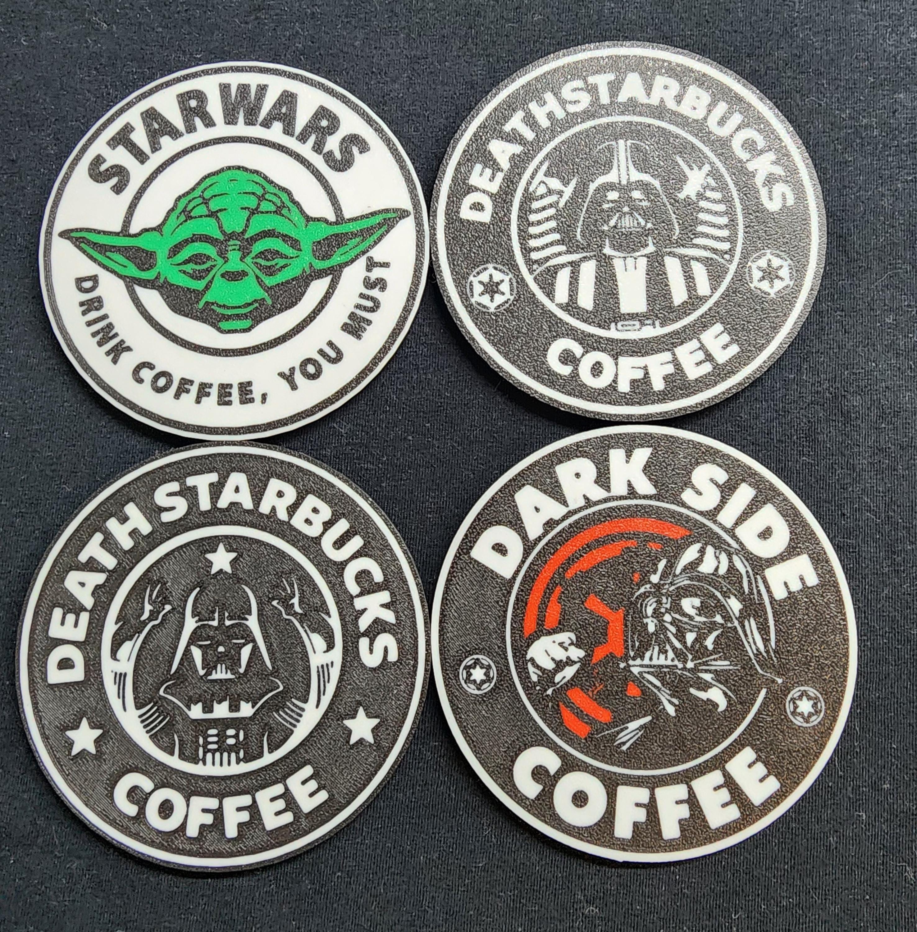 3D Printed Star Wars funny humorous drinking coasters set of 4.