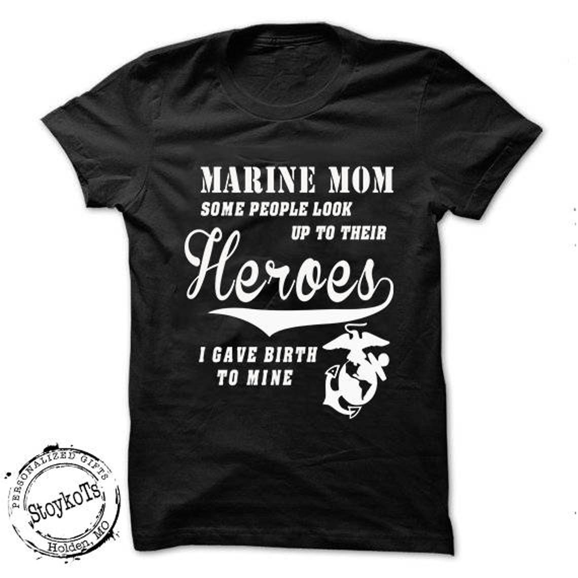 Marine Mom shirt Military boot camp graduation tshirt Etsy