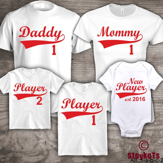 personalized baseball shirts for family