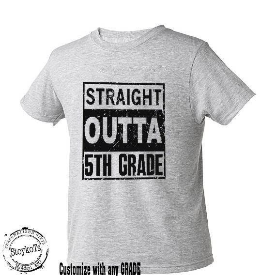 5th Fifth Grade Graduation Shirt Personalized With Any Grade - Etsy