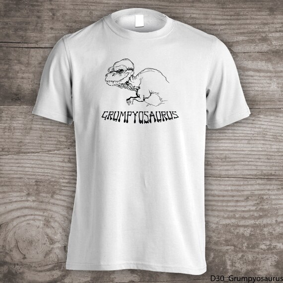 Fathers Day shirt Grumpyosaurus dinosaur shirt funny grumpy old man dad t-shirt dino tshirt birthday gift for him- d30 Il_570xn