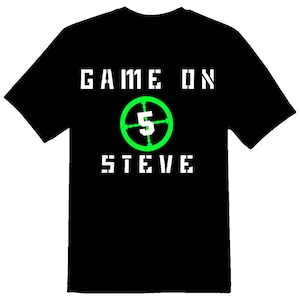 Laser tag Game On personalized.