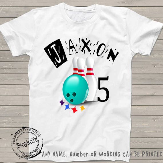 Unisex Kids' Clothing Clothing bowling party shirt Custom Bowling ...