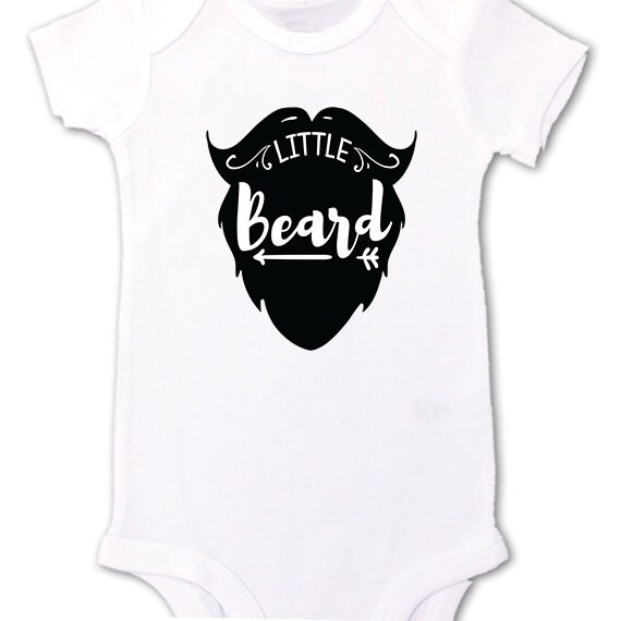 Beard shirts for kids babies "Little Beard" Fathers Day gift baby boys new Daddy and me Personalized gift funny tshirt bodysuit baby shower Il_570xn