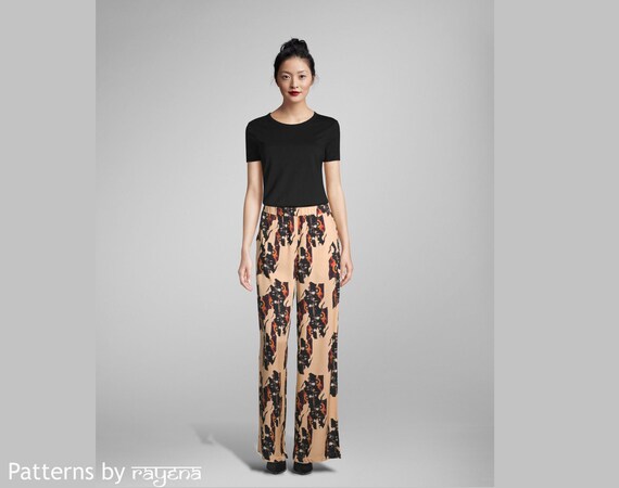 High Waist Wide Leg Trousers Pattern 
