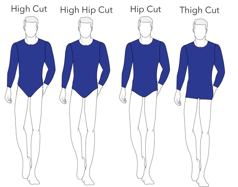 Men's Leotard PDF Sewing Pattern XS6X Men Swimsuit Etsy UK