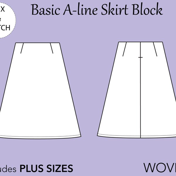 A Line Skirt Pattern - Etsy