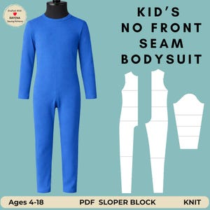 Patrón de costura para body infantil: Malla sin costuras (4-18 años) (patrón PDF)