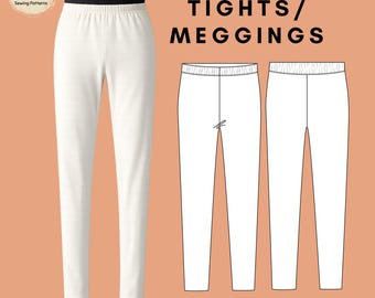 Men's Tights Leggings Sewing Pattern: Activewear, Dance, Cosplay Meggings (XS–6X) (PDF Pattern)