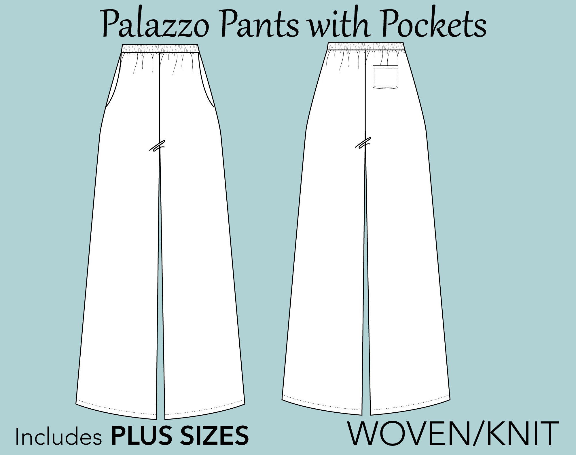 Free Palazzo Wide Leg Pants Patterns  Hello Sewing